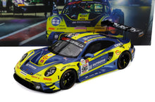 PORSCHE - 911 992 GT3 R TEAM RUTRONIK RACING N 96 2e plaats 24 uur van Spa 2025 ALESSIO PICARIELLO - SVEN MULLER - PATRIC NIEDERHAUSER - GEEL BLAUW