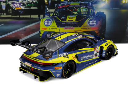 PORSCHE - 911 992 GT3 R TEAM RUTRONIK RACING N 96 2nd 24h SPA 2025 ALESSIO PICARIELLO - SVEN MULLER - PATRIC NIEDERHAUSER - YELLOW BLUE