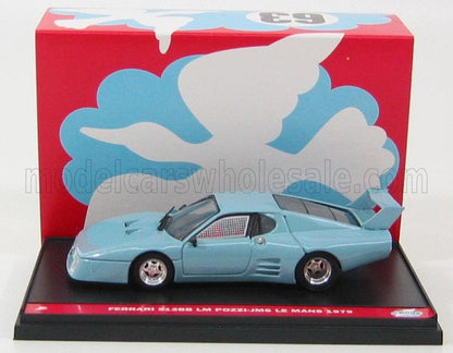 FERRARI - 512BB LM N 62-63 24 Ore di Le Mans 1979 - RED LIGHT BLUE modellino in scala modellino Vroomi