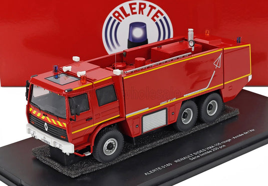 Renault VMA 10 Sides Tanker Truck Aeroport CCI Marseille Provence 3-Assi 2012 Red Alerte 1:43 scale model