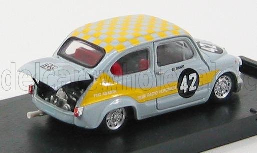 FIAT - 600 1000 ABARTH N 42 SC.RADIO VERONICA ZANDVOORT TROPHY 1969 - REY YELLOW Scale model car on Vroomi