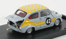 FIAT - 600 1000 ABARTH N 42 SC.RADIO VERONICA ZANDVOORT TROPHY 1969 - REY YELLOW Scale model car on Vroomi