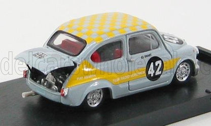 FIAT - 600 1000 ABARTH N 42 SC.RADIO VERONICA ZANDVOORT TROPHY 1969 - REY YELLOW Scale model car on Vroomi