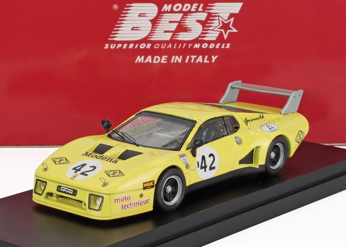 FERRARI - 512BB LM N 42 SILVERSTONE 1981 BOND - BELL - GRISWOR - YELLOW - Vroomi