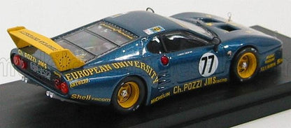 FERRARI - 512BB LM TEAM CHARLES POZZI JMS RACING N 77 24h LE MANS 1980 J.C.ANDRUET - C.BALLOT LENA - BLUE MET YELLOW - Vroomi