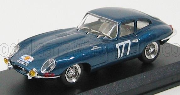 JAGUAR  E-TYPE COUPE N 177 TOUR DE FRANCE 1963 CARDI - KLUKASZEWSKI - BLUE MET - Vroomi