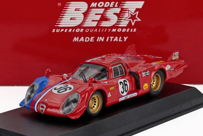 ALFA ROMEO - T33.2 2.5L V8 TEAM VDS RACING TEAM N 36 24h LE MANS 1969 TEDDY PILETTE - ROB SLOTEMAKER - RED BLUE