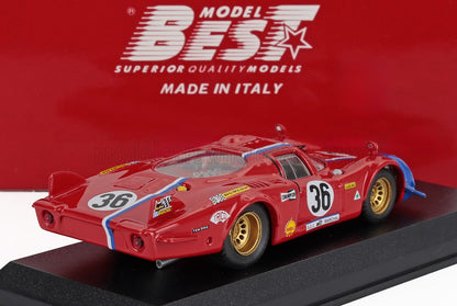 ALFA ROMEO - T33.2 2.5L V8 TEAM VDS RACING TEAM N 36 24h LE MANS 1969 TEDDY PILETTE - ROB SLOTEMAKER - RED BLUE