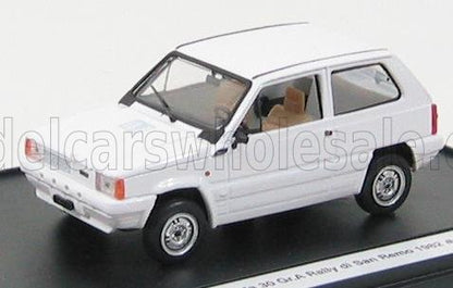 FIAT - PANDA 30 + TRANSKIT (DECALS AND ACCESSORIE S FOR RALLY SANREMO 1982) - WHITE Scale model car on Vroomi