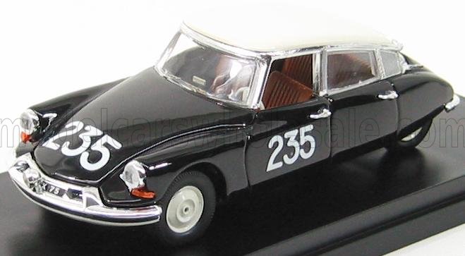 Citroën DS19 No. 235 Renaud Gordine Mille Miglia 1957 Black White Rio Models 1:43 scale model