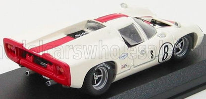 LOLA - T70 COUPÉ N 8 SEBRING 1968 L.MOTSCHENBACHER - BLANC ROUGE - Vroomi