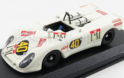 PORSCHE - 908/2 FLUNDER SPIDER N 40 SAISON 1970 DECADENET - PAIRETTI - BLANC - Vroomi