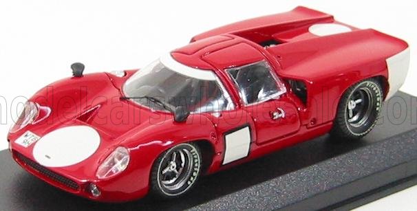 LOLA - T70 COUPE PROVA 1967 - ROSSO BIANCO - Vroomi
