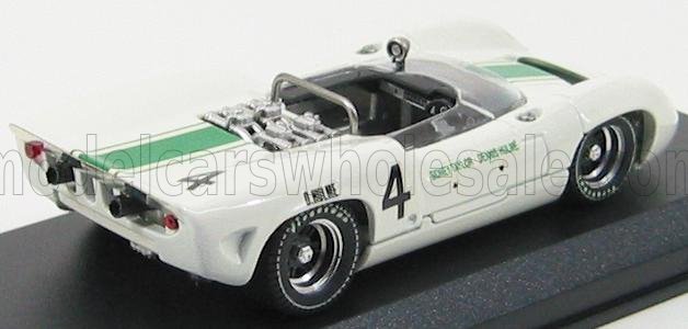 LOLA - T70 SPIDER N 4 OULTON PARK 1965 D.HULME - BIANCO VERDE - Vroomi