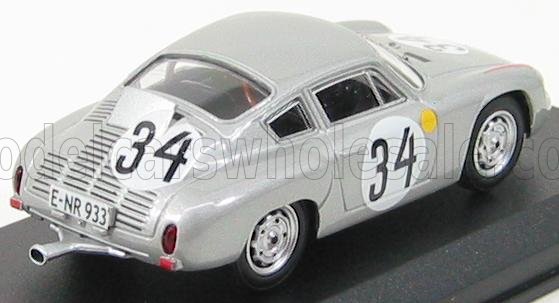 PORSCHE - 1600GS ABARTH N 34 LE MANS 1962 BARTH - HERRMANN - ARGENTO - Vroomi