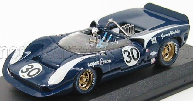LOLA - T70 SPIDER N 30 BRIDGEHAMPTON 1966 D.GURNEY - BLU BIANCO - Vroomi