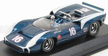 LOLA - T70 SPIDER N 16 RIVERSIDE 1967 G.FOLLMER - BLU METALLIZZATO BIANCO - Vroomi