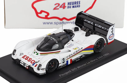 PEUGEOT - 905 EVO1B 3.5L V10 TEAM PEUGEOT TALBOT SPORT N 3 WINNER 24h LE MANS 1993 GEOFF BRABHAM - CHRISTOPHE BOUCHUT - ERIC HELARY - WHITE BLACK