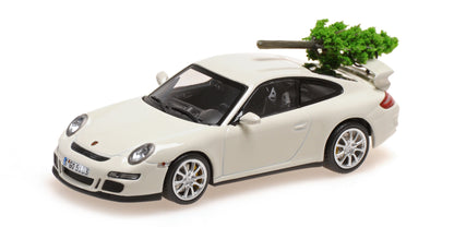PORSCHE 911 GT3 2006 WHITE WITH CHRISTMAS TREE CHRISTMAS 2024