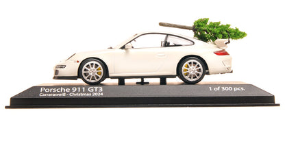 PORSCHE 911 GT3 2006 WHITE WITH CHRISTMAS TREE CHRISTMAS 2024