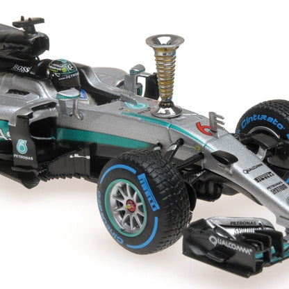 MERCEDES AMG W07 HYBRID NICO ROSBERG DEMONTRATION RUN WORLD CHAMPION 2016