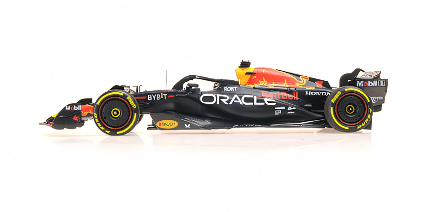 RED BULL RACING RB19 MAX VERSTAPPEN WINNER ABU DHABI GP WORLD CHAMPION 2023