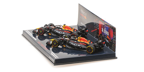 CAR SET RED BULL RB19 MAX VERSTAPPEN WORLD CHAMPION QATAR SPRINT &amp; GP 2023