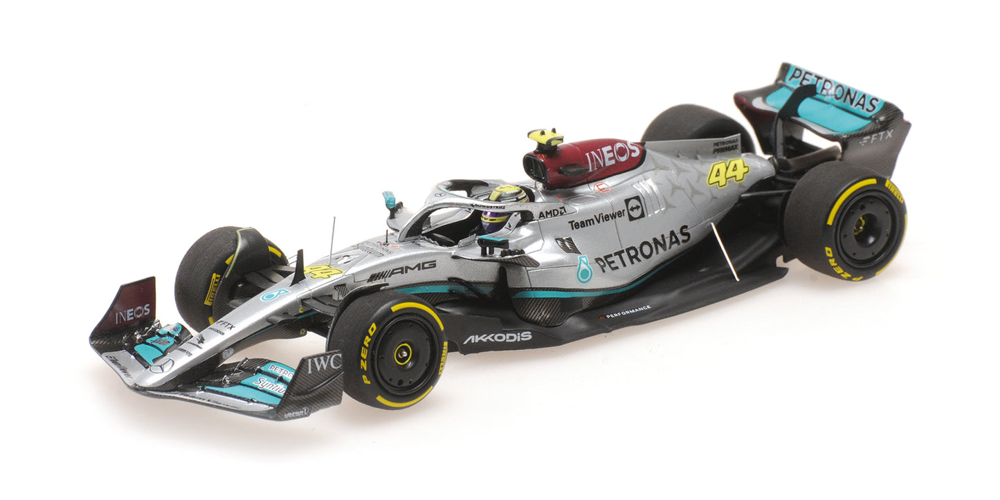 MERCEDES AMG W13 LEWIS HAMILTON 3RD PLACE BAHRAIN GP 2022