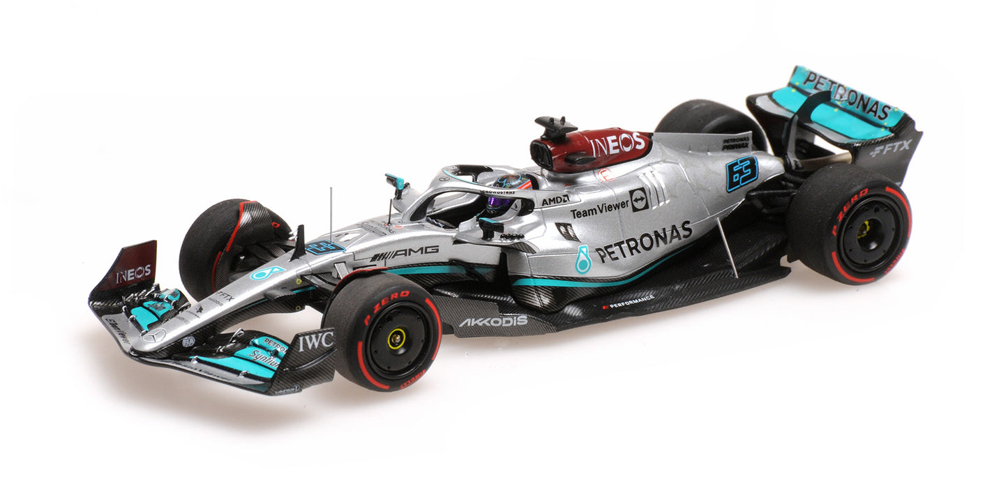 MERCEDES AMG W13 GEORGE RUSSELL 4TH PLACE BAHRAIN GP 2022