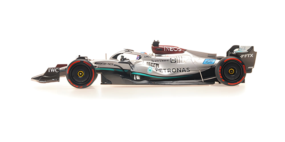 MERCEDES AMG W13 GEORGE RUSSELL POLE POSITION HUNGARIAN GP 2022
