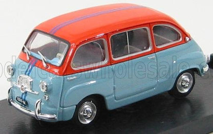 FIAT - 600D MULTIPLA OPERAZIONE SAN GENNARO 1966 - LIGHT BLUE ORANGE Scale model car on Vroomi
