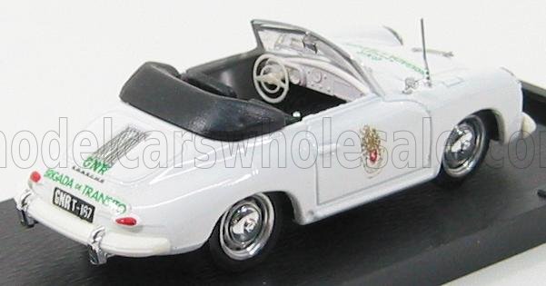 Porsche 356 Portuguese Police 1952 White Brumm 1:43 scale model - image 2