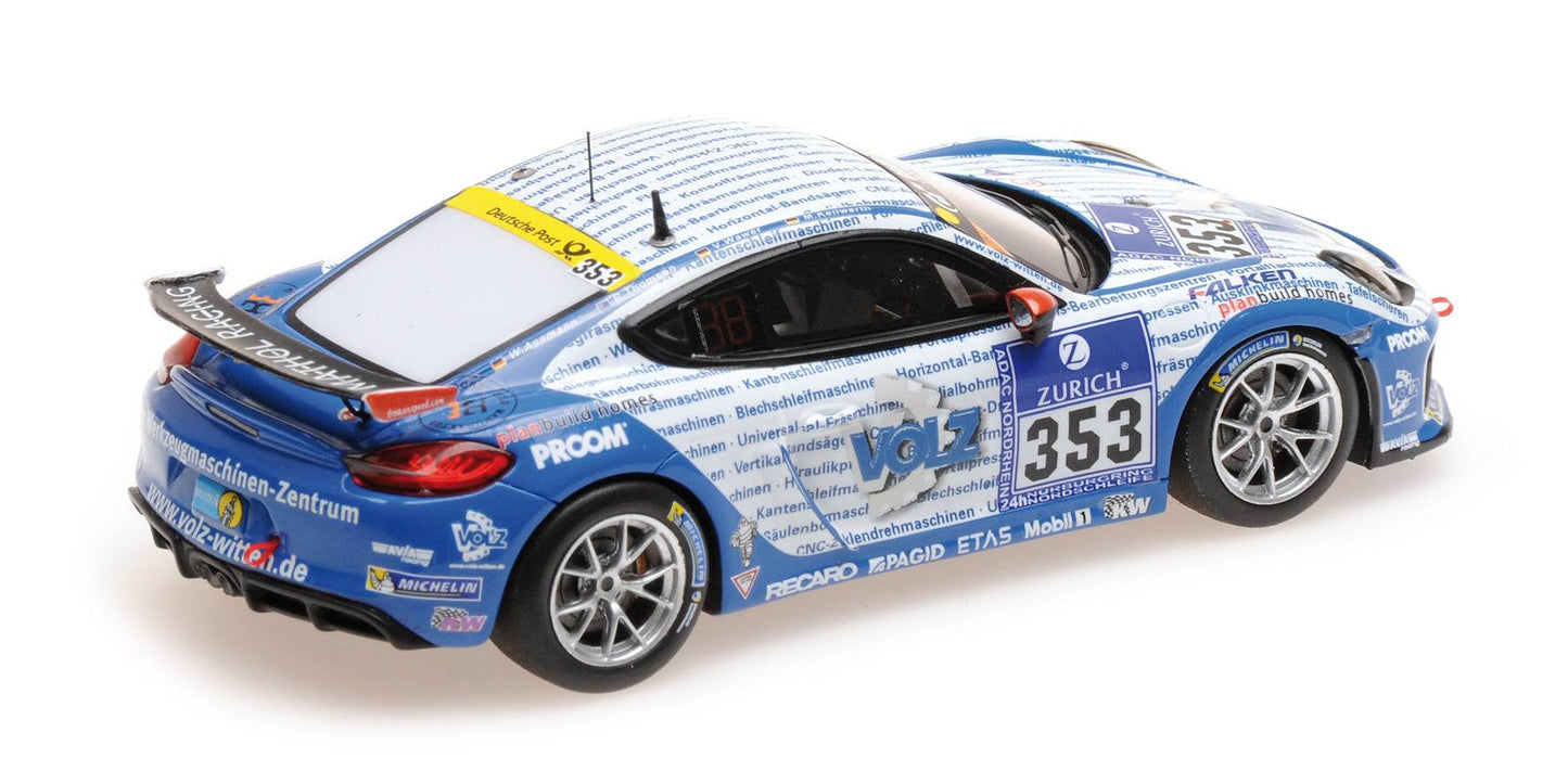 PORSCHE CAYMAN GT4 CLUBSPORT KEILWERTH WAWER ASSMAN 24H NURBURGRING 2016