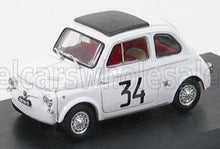 FIAT - 500 595 ABARTH N 34 WINNER CRITERIUM APERTURA MONZA 1964 FRANCO PATRIA - WHITE Scale model car on Vroomi