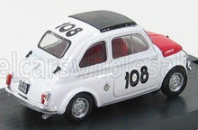 FIAT - 500 595 ABARTH N 108 TROFEO ITALIANO TURISMO WINNER COPPA GALLEGA 1965 LEONARDO DURST - WHITE RED Scale model car on Vroomi