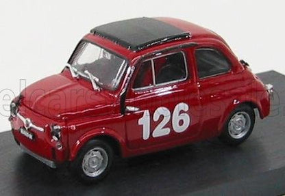 FIAT - 500 59 ABARTH N 126 PREMIO CAMPAGNANO VALLELUNGA 1965 RAFFAELE PINTO - RED Scale model car on Vroomi