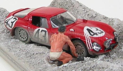 ALFA ROMEO - TZ2 N 43 24h LE MANS 1965 (CON FIGURINA) ZECCOLI - ROSINSKI - ROSSO
