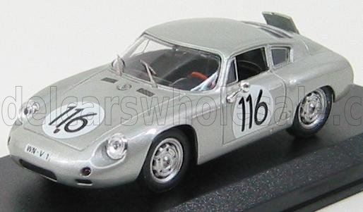 PORSCHE - 1600GS ABARTH N 116 TARGA FLORIO 1960 LINGE - STRAHLE - LISSMANN - SILVER - Vroomi