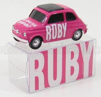 FIAT - 500 RUBY - SE NON ORA QUANDO? - PINK Scale model car on Vroomi