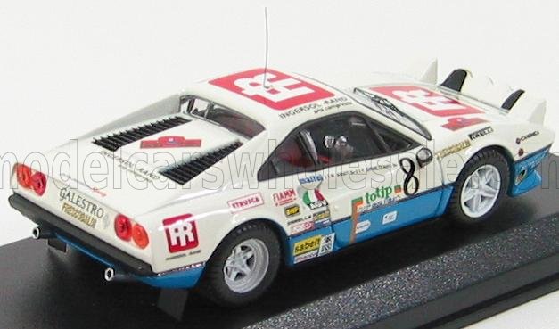 FERRARI - 308 GTB N 8 RALLY ELBA 1984 AMATI - ORMEZZANO - WHITE BLUE - Vroomi