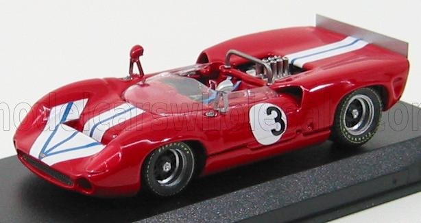 LOLA - T70 SPIDER N 3 BRIGDGEHAMPTON 1968 G.RALPH - ROSSO - Vroomi