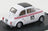 Voiture miniature 1:43 blanche avec bandes à damier rouge et numéro 113, présentée chez Vroomi