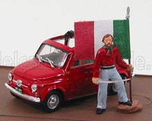 FIAT - 500 GIUSEPPE GARIBALDI - LO SBARCO DELLE 1000 500 ROSSE A MARSALA 11 MAGGIO 1960 - 150th ANNIVERSARIO UNITA' D'ITALIA 1861-2011 - RED Scale model car on Vroomi