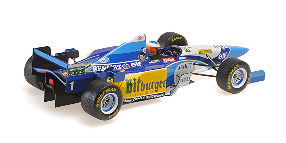 BENETTON B195 MICHAEL SCHUMACHER WINNER JAPANESE GP WITH RAIN TYRES W.C. 1995