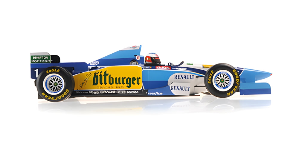 BENETTON B195 MICHAEL SCHUMACHER WINNER JAPANESE GP WITH RAIN TYRES W.C. 1995