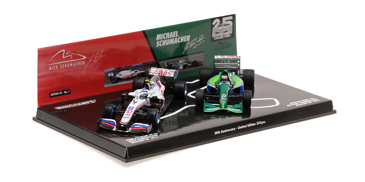 SET SCHUMACHER BELGIAN GP 1991 &amp; SCHUMACHER BELGIAN GP 2021 30TH ANNIVERSARY
