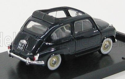 FIAT - 600 1956 TETTO APERTO - OPEN ROOF - DARK BLUE Scale model car on Vroomi