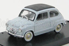 FIAT - 600 1956 TETTO CHIUSO - CLOSED ROOF - GRIGIO PERLA Scale model car on Vroomi
