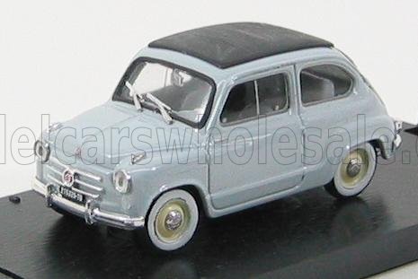 Fiat 600 1956 Closed Roof Grigio Perla Brumm 1:43 scale model