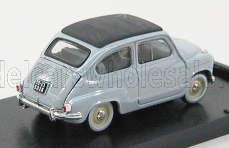 FIAT - 600 1956 TETTO CHIUSO - CLOSED ROOF - GRIGIO PERLA Scale model car on Vroomi